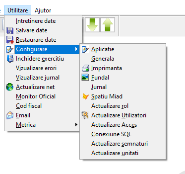 Utilitare Configurare