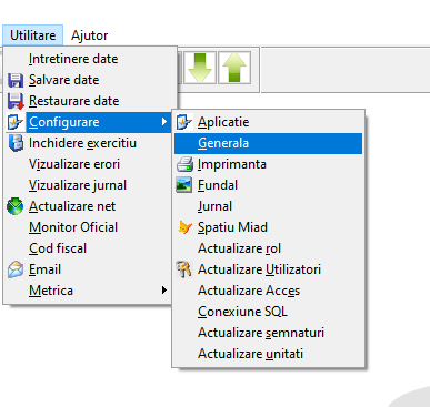 Utilitare Configurare Generala