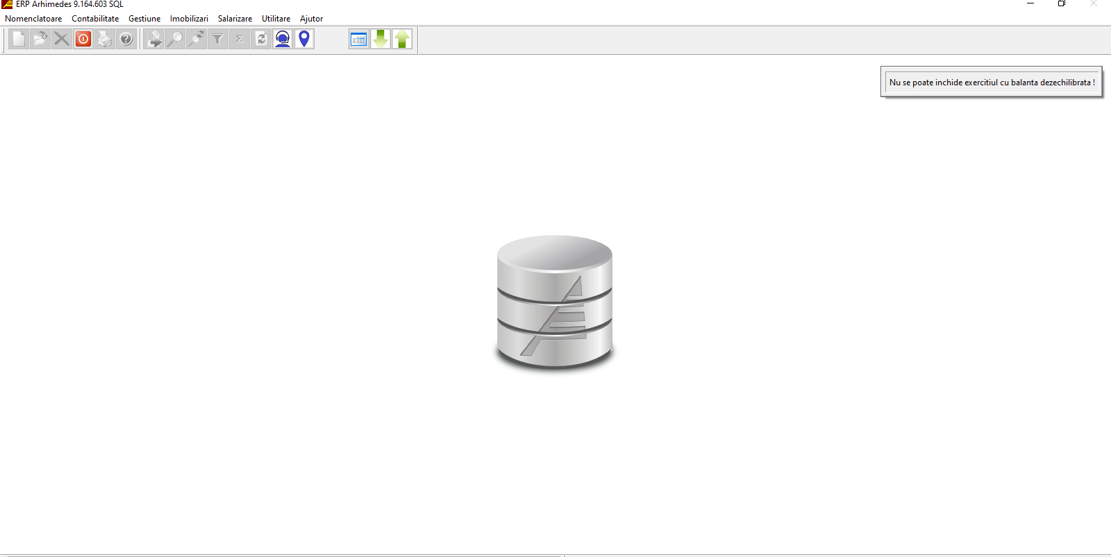 Atentionare Balanta Dezechilibrata