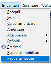 Rapoarte Miscari